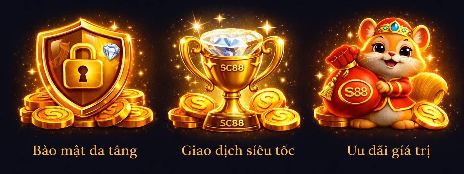 Biểu tượng thần tài SC88 - anh em mau hốt tiền tỷ